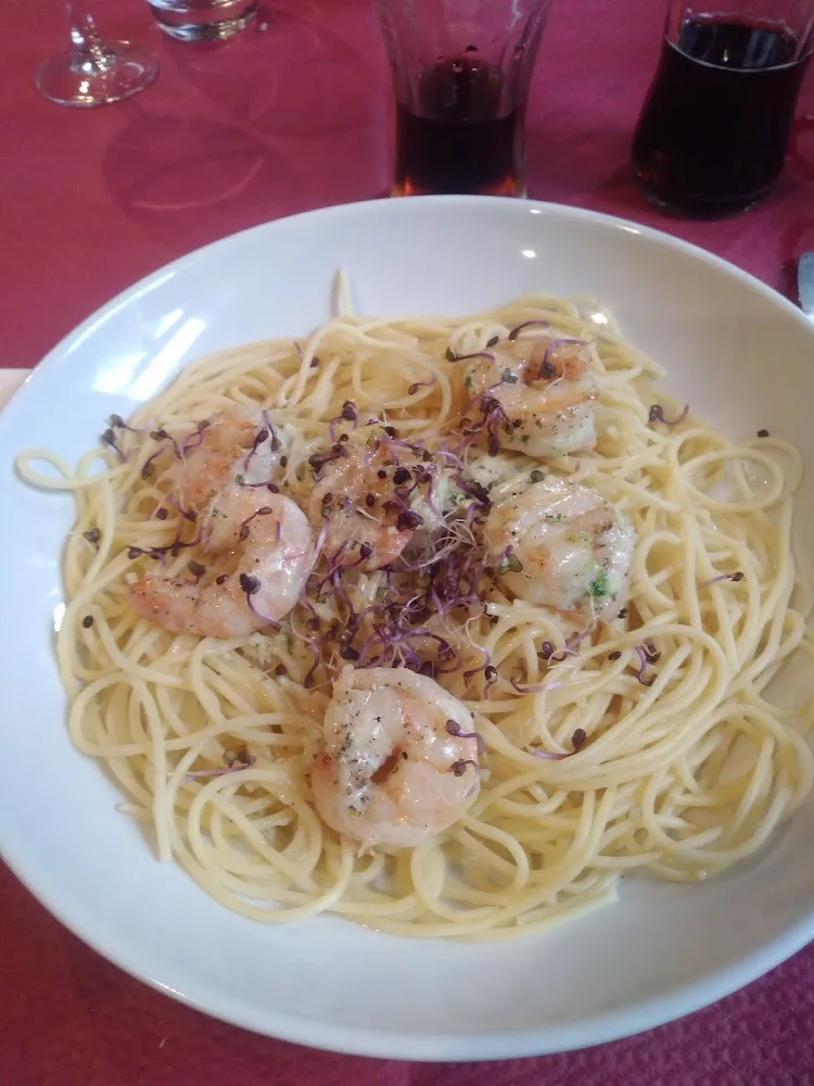 Scampis Crème d'Ail